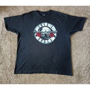 Guns N Roses Tour T-Shirt Men's XXL Black Short Sleeve